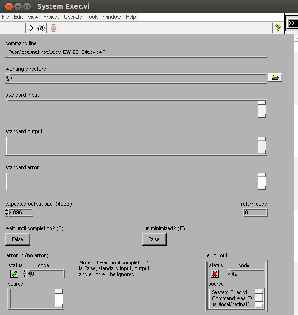 Execute Command Line Arguments from LabVIEW - NI