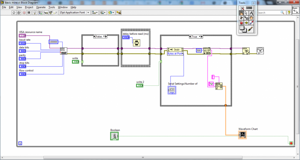 serial time out labview vi